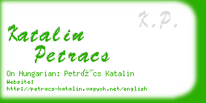 katalin petracs business card